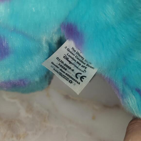 Disney Store Sully Monsters Inc Plush 16” Stuffed Animal Authentic Blue Monster - Picture 6 of 8